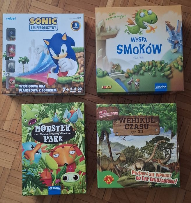 Zestaw siedmiu gier planszowych