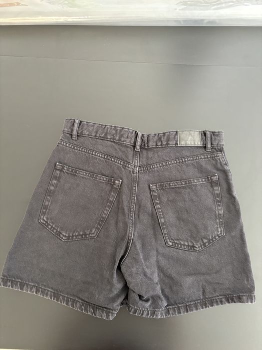 Calção de ganga preto