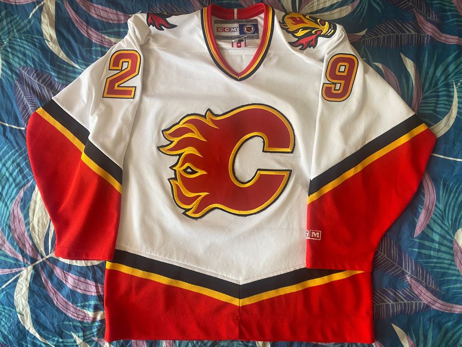 Jersey Koszulka Hokejowa NHL Calgary Flames #29 Jamie McLennan CCM