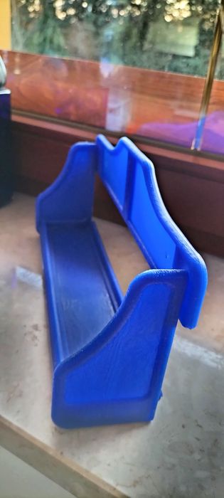 Półka wisząca stojąca tworzywo przyprawy niebieska cobalt kuchnia