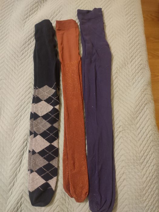 3 pary rajstop r.116/122