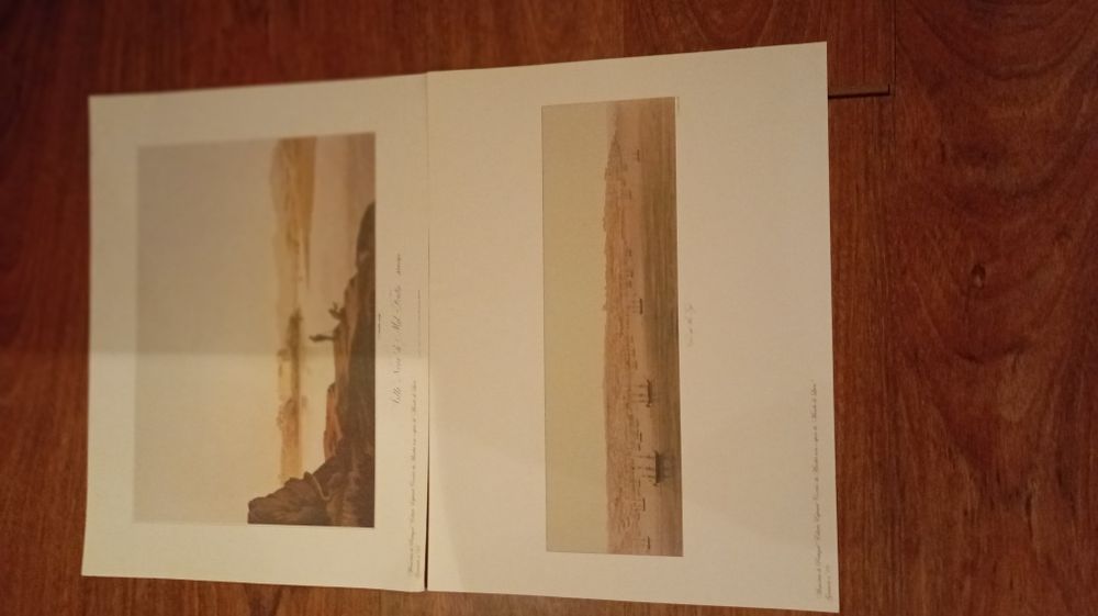 Várias gravuras e mapas de Portugal