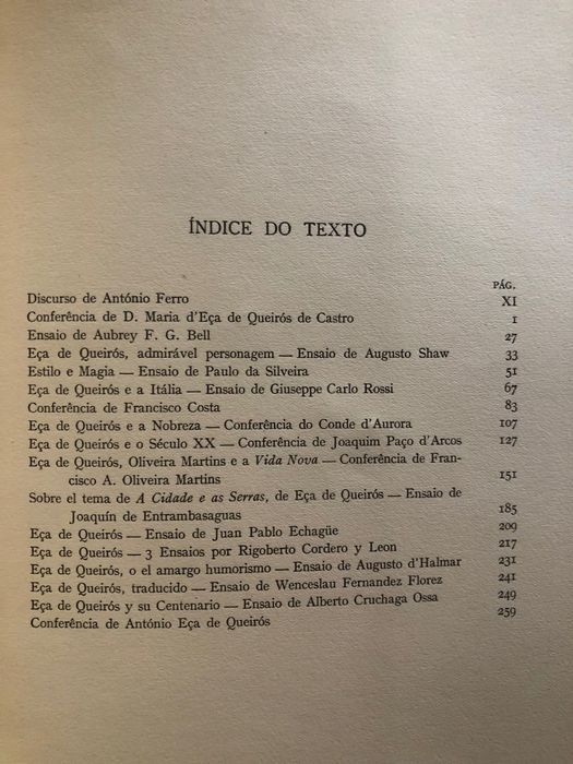 Eça de Queirós no Centenário / Dicionário de Eça de Queiroz