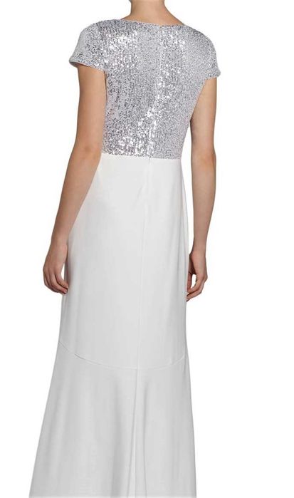 sukienka maxi syrenka  RALPH LAUREN 36 s ślubna cywilny NOWA 1200,-