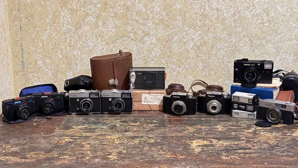 Плівковий Фотоапарат періоду ссср.,*Чайка 2,Смена 35.,Київ 30м.,Вега 2