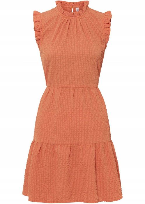 B.P.C sukienka ze stójką miedziana 36.