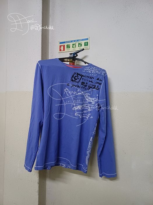 Long Sleeve Sweater | Blue | L | Streetwear | Y2K | 2000s