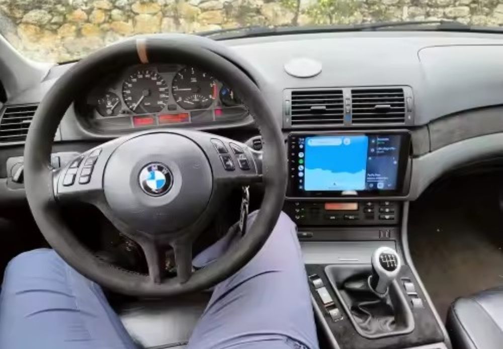 Radio 2 DIN Android 9" BMW E46 (4+32 GB) + Carplay e android auto