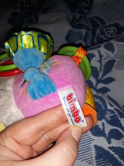 Погремушка Подвеска на коляску Bimbo Овечка мягкая игрушка с прорезыва