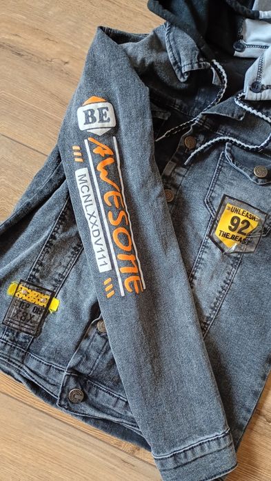 Kurtka chłopięca jeans roz 152