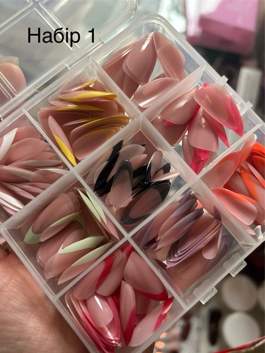 Кольорові гелеві тіпси для нарощення