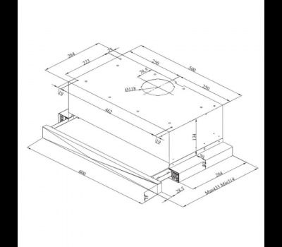 Okap Beko teleskopowy