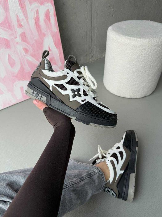 Кросівки Louis Vuitton Skate Sneaker Brown/White premium u2