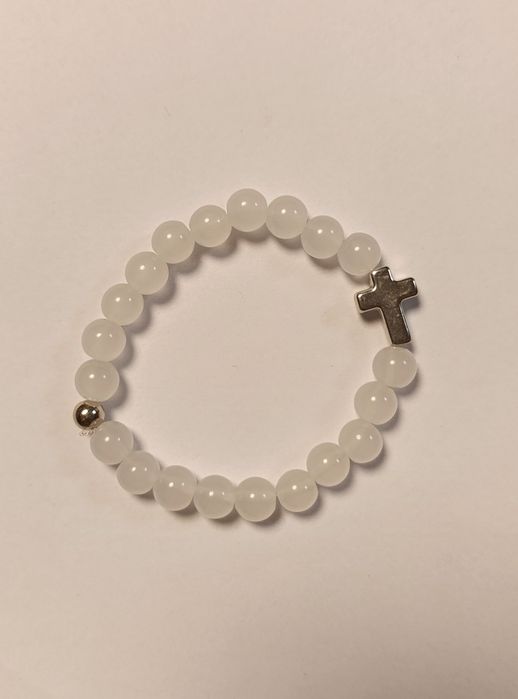 Bransoletka różaniec na rękę, handmade