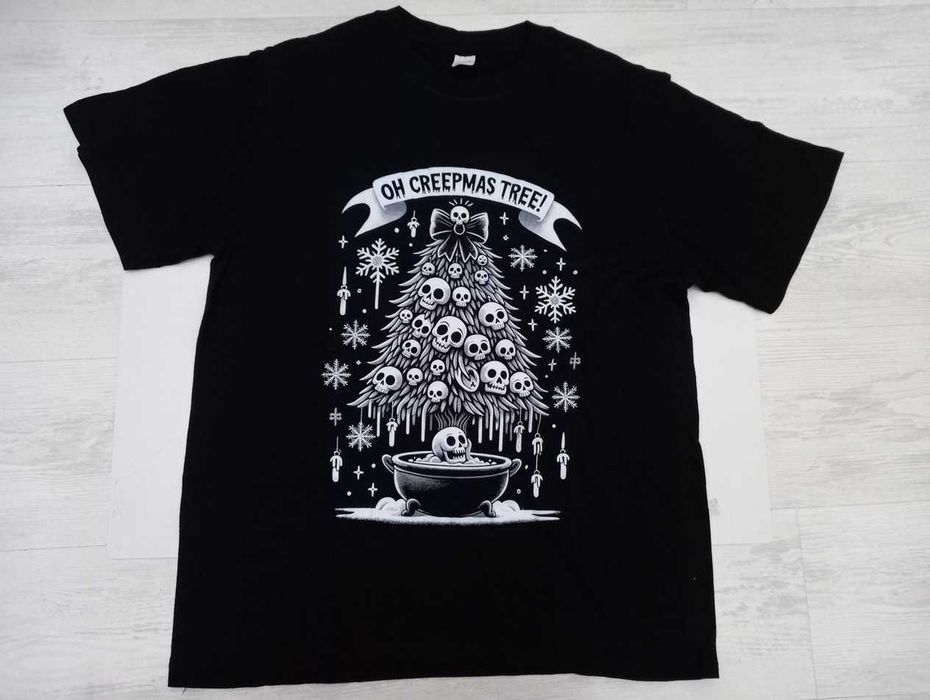 T-shirt de Natal - Oh Creepmas tree