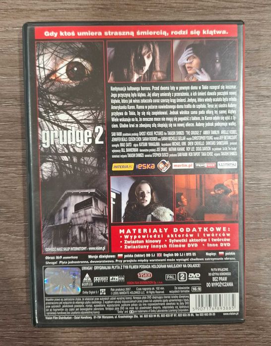 Klątwa 2 The Grudge 2, DVD, lektor pl, stan bdb