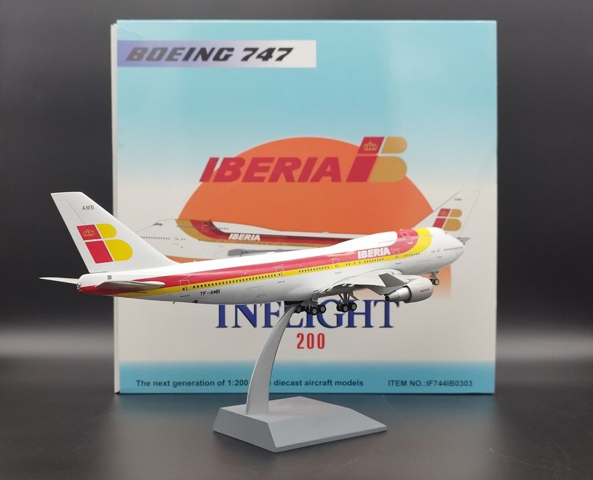 1:200  InFlight200 Model samolotu Boeing 747-400 IBERIA model die-cast