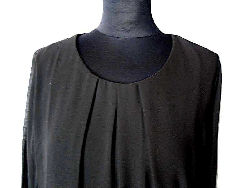 Sukienka - czarna - 42 XL - biust 104 cm Ashley Brooke
