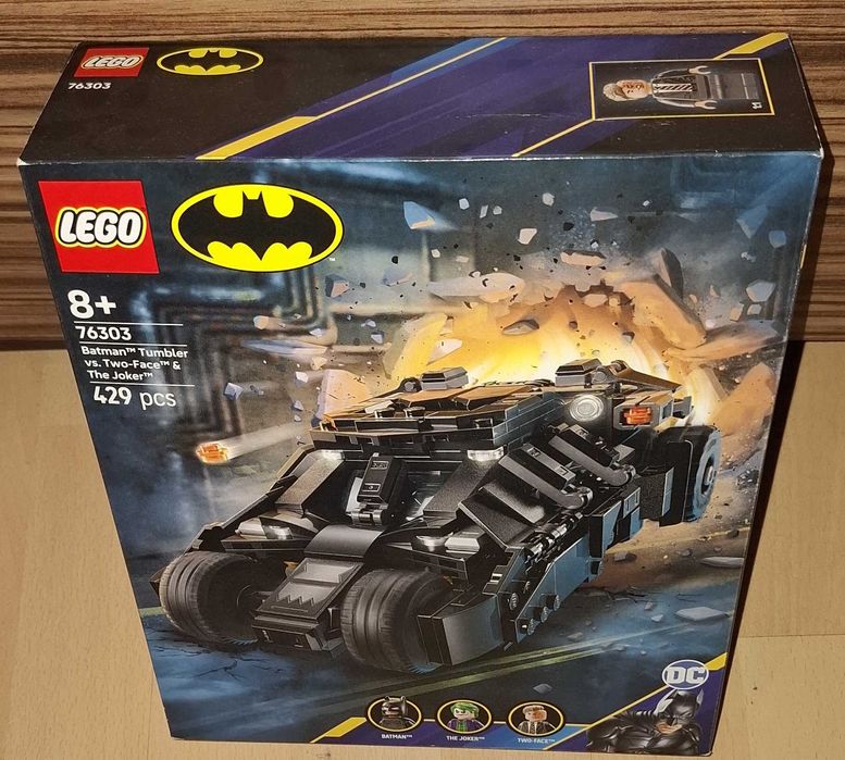 Nowe klocki Lego DC Super Heroes 76303 - Tumbler batmana kontra dwie..