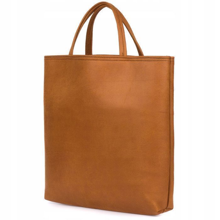 Camel Torba duża damska skóra ekologiczna torebka shopperka nubuk