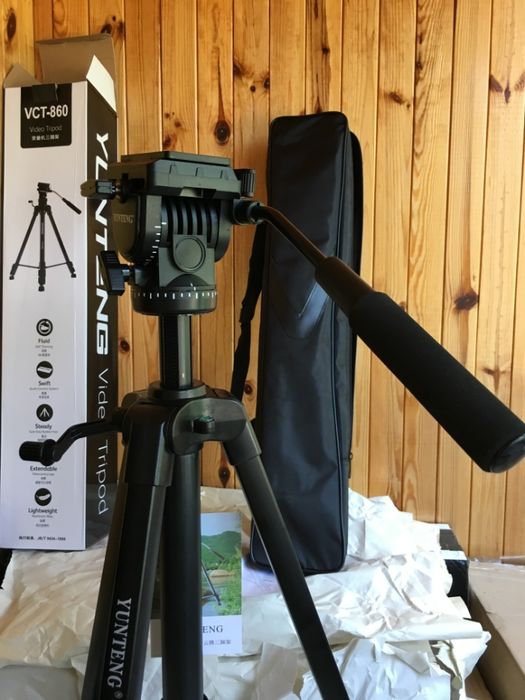 Видеоштатив тринога tripod штатив для видео гидравлика Yunteng VCT-860