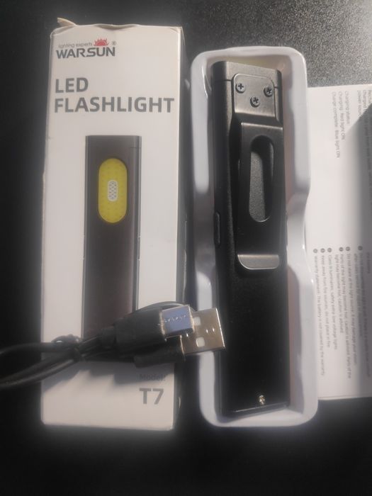 Фонарик светильник яркий на магните