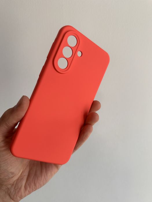Etui Plecki Silikon pomarańczowe + SZKŁO hartowane do SAMSUNG GALAXY A57