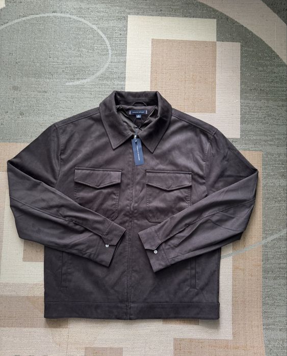 Нова Оригінальна куртка Tommy Hilfiger Faux Suede Dark Coffee