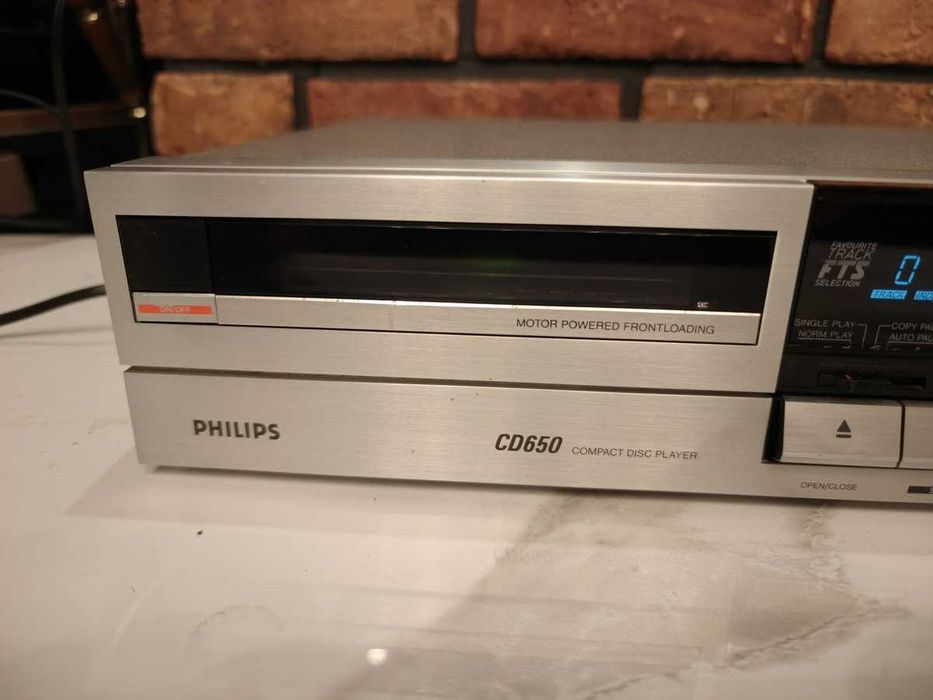 PHILIPS CD-650 Legendarny odtwarzacz Cd ! uszkodzony