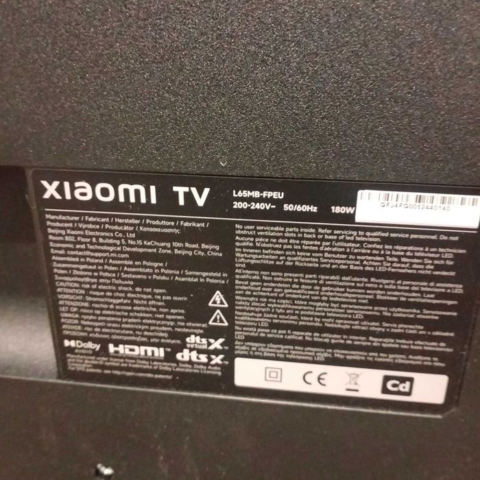 Smart TV Xiaomi 65" QLED UHD 4K