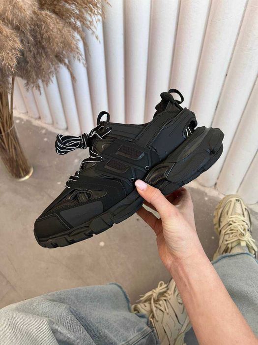 Женские кроссовки Balenciaga Track Black Luxe. 36-41