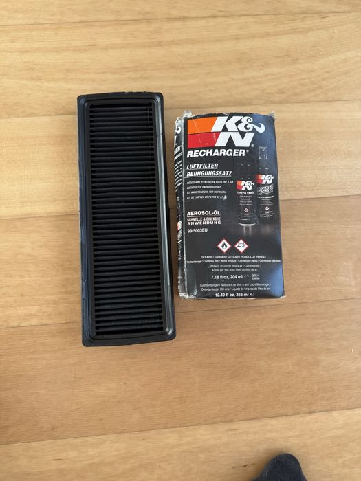 Filtro ar K&N e kit de limpeza