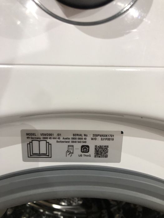 Стиральная машина с сушкой LG-(V5WD961)Стиральные машины из Европы