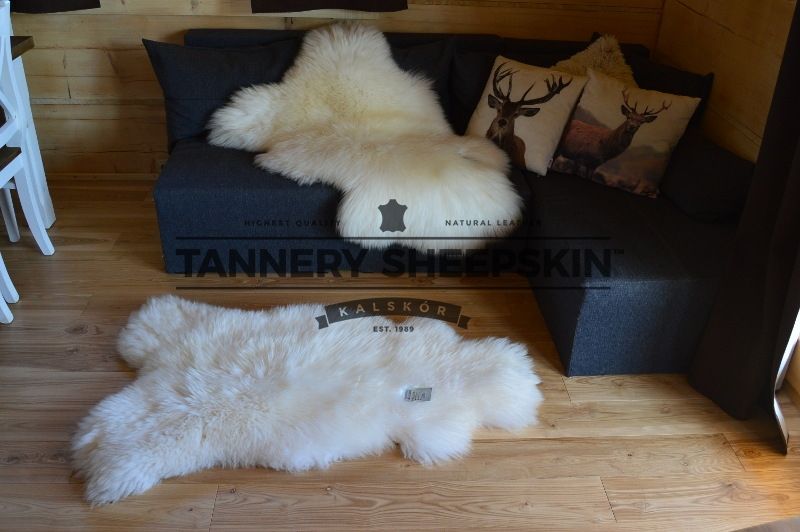 Skóra Owcza Biała Skóry Owcze Jagniątko SUPER CENA Skóra Naturalna