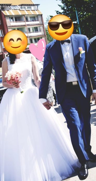 Garnitur ślubny Vistula - wełna 100%