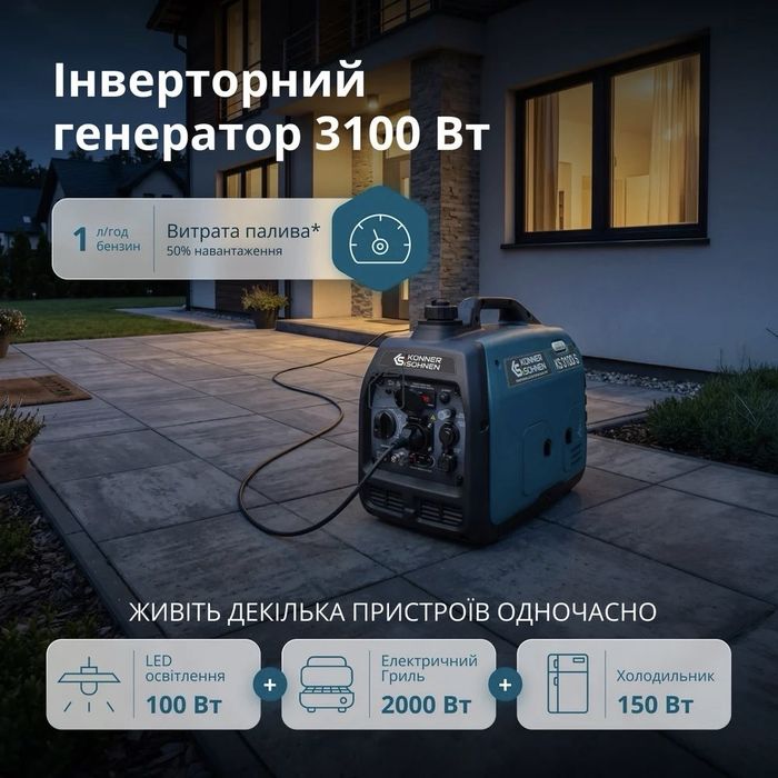 Інверторний генератор KS 3100i S