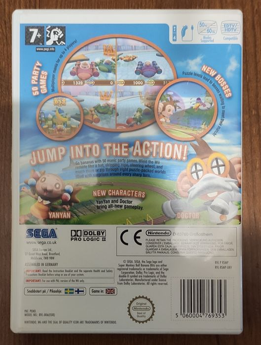 €9 - Bundle of 2x Games: Super Monkey Ball + Hell's Kitchen – Wii Game64739499539969123