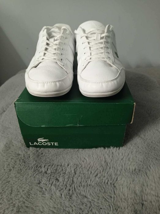 Buty Lacoste Chaymon rozmiar 43 skóra białe skórzane trampki j Nowe 28