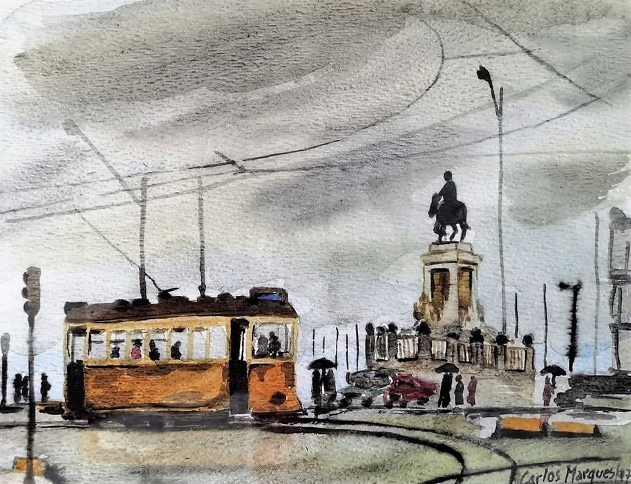 Várias pinturas com diferentes tamanhos, para venda.