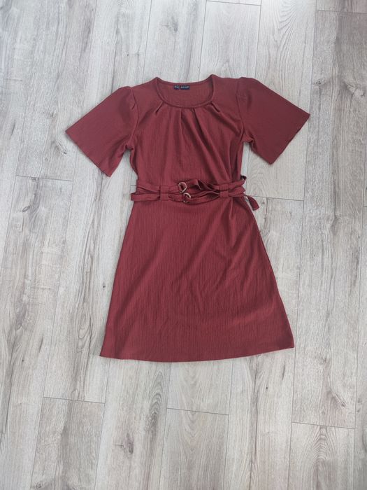 Brązowa sukienka prosta bodyflirt M 38