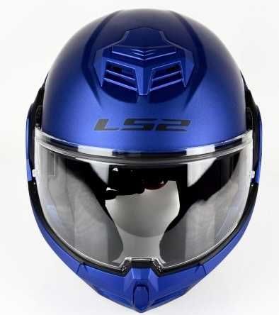 Capacete NOVO Modular 180° LS2 Advant Blue Matt (27% DESCONTO) Tam S