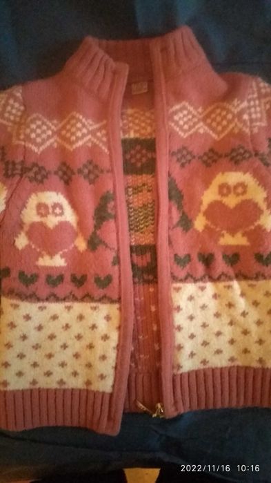 Теплая кофта на девочку Ada Yildiz рост 110 шерсть