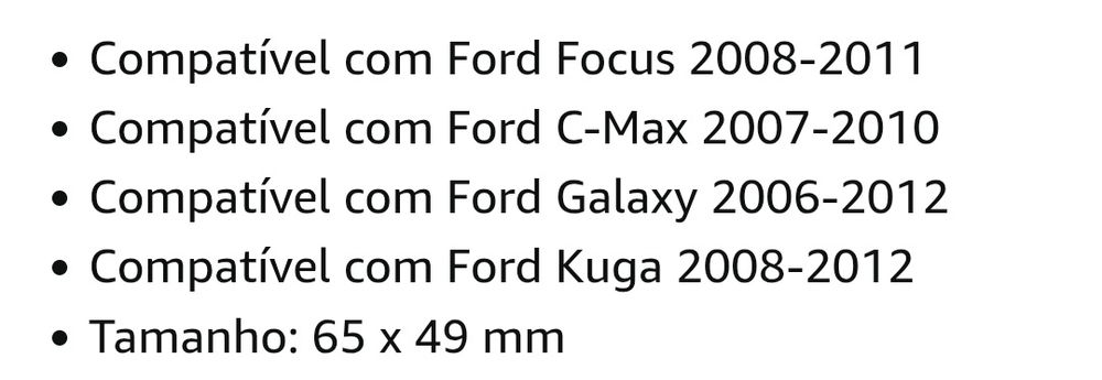 Ecrã ldc painel de instrumentos Ford