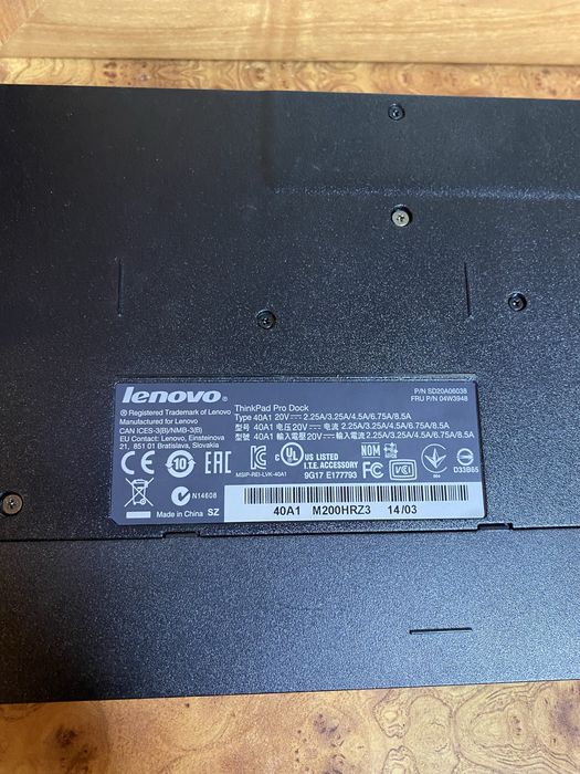 Lenovo Док станція ThinkPad Pro Dock