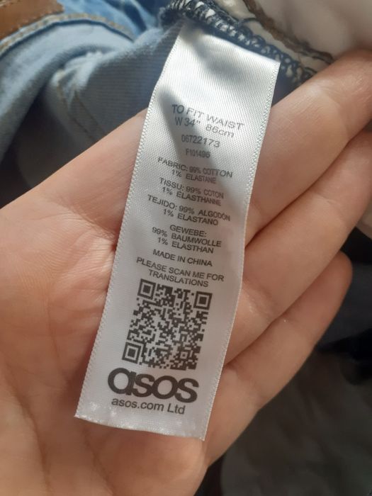 Spodenki dżinsowe asos