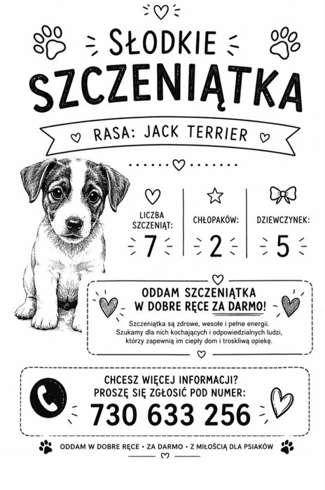 Słodkie szczeniątka