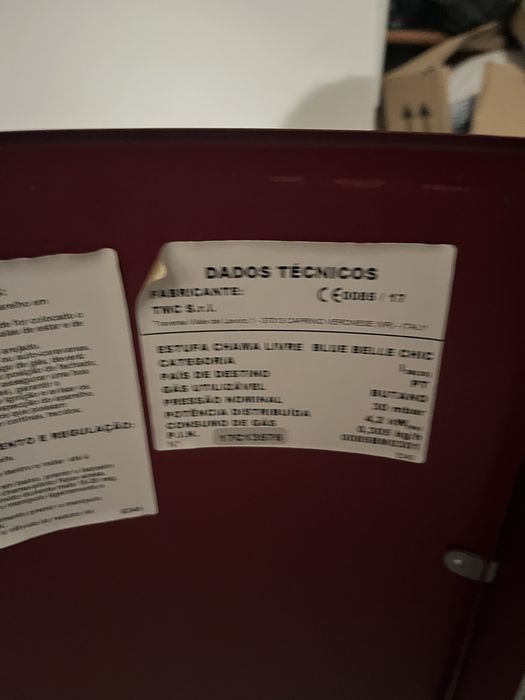 Aquecedor gás butano - chama azul chic - Rubis