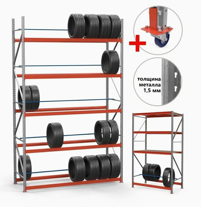 Паллетные стеллажи БУ, Полочные стеллажи БУ нові, полочні стелажі бу