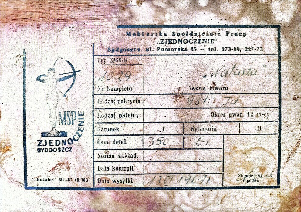 Stół+5 krzeseł 70's design PRL
