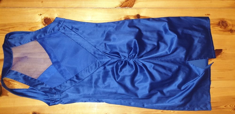 Sukienka granatowa wizytowa 44